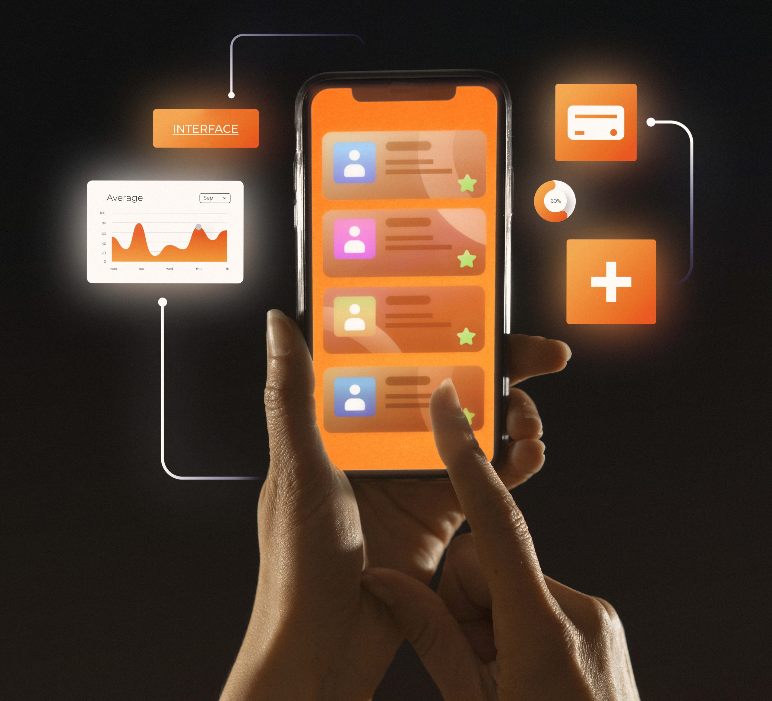 Tangible interfaces beyond screens for Application development