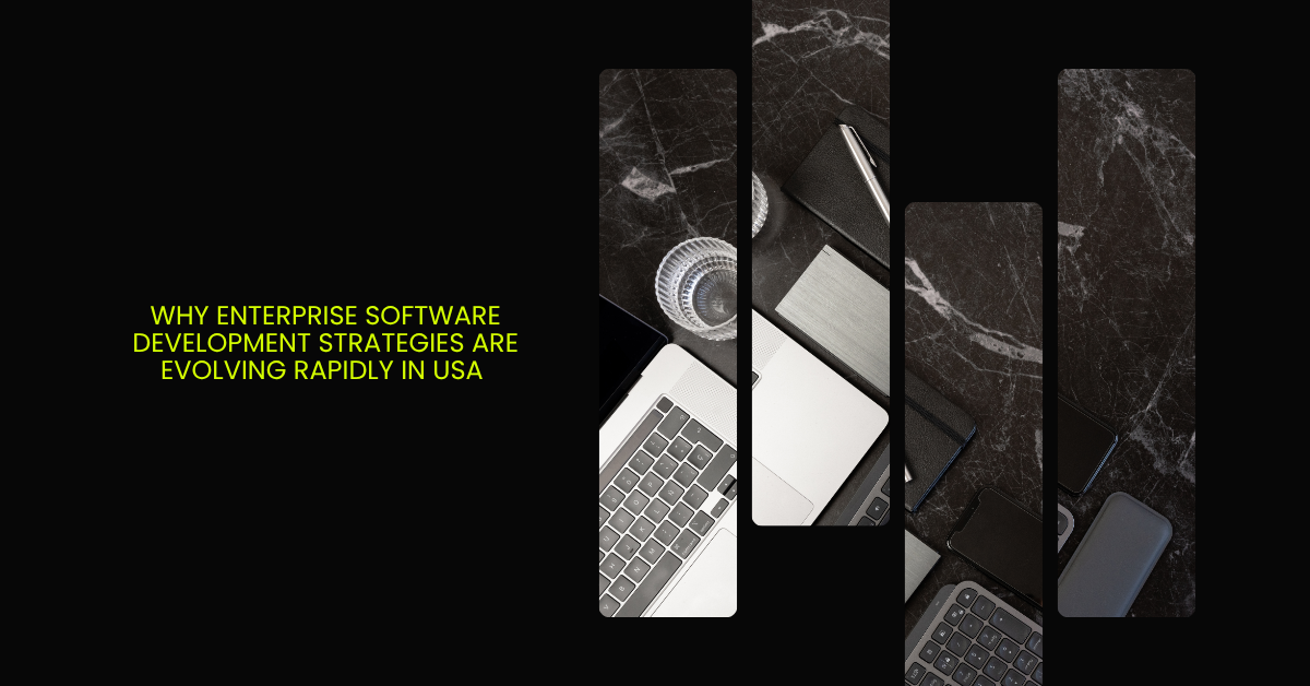 Enterprise software development strategy focused on AI readiness, modernization, security, and cloud-native architecture in the USA.
